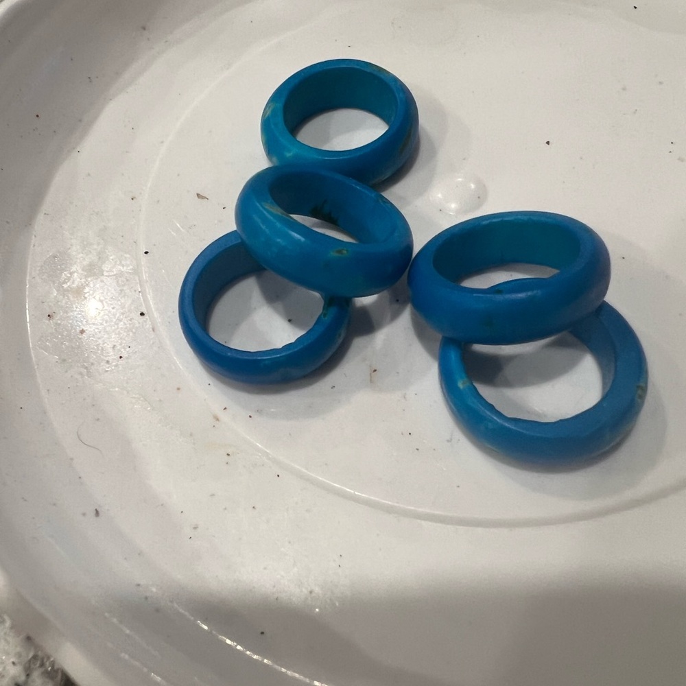 Faux turquoise ring set (4)